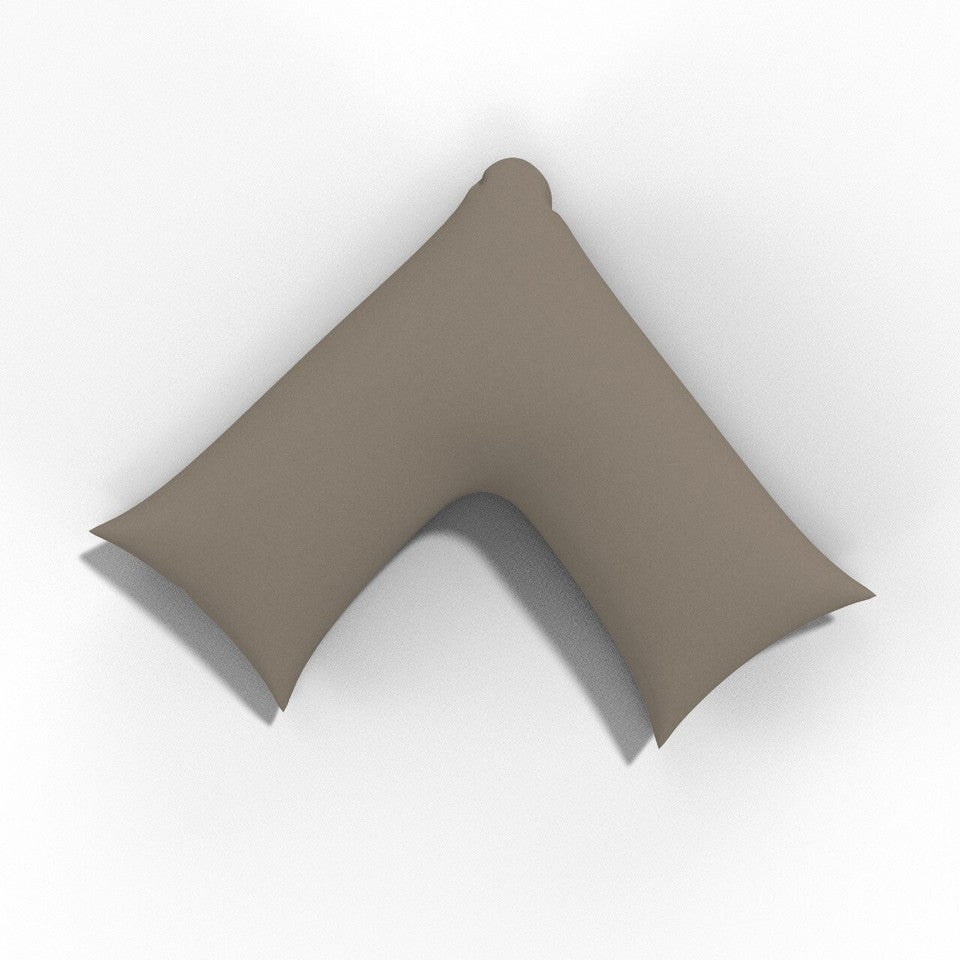 Polycotton V Shaped Pillowcase Head Back Neck Support V Case Cover 74x34cm