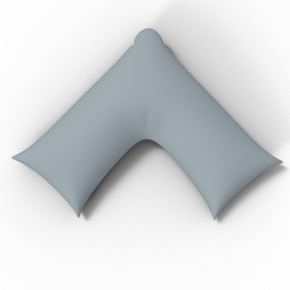 Polycotton V Shaped Pillowcase Head Back Neck Support V Case Cover 74x34cm
