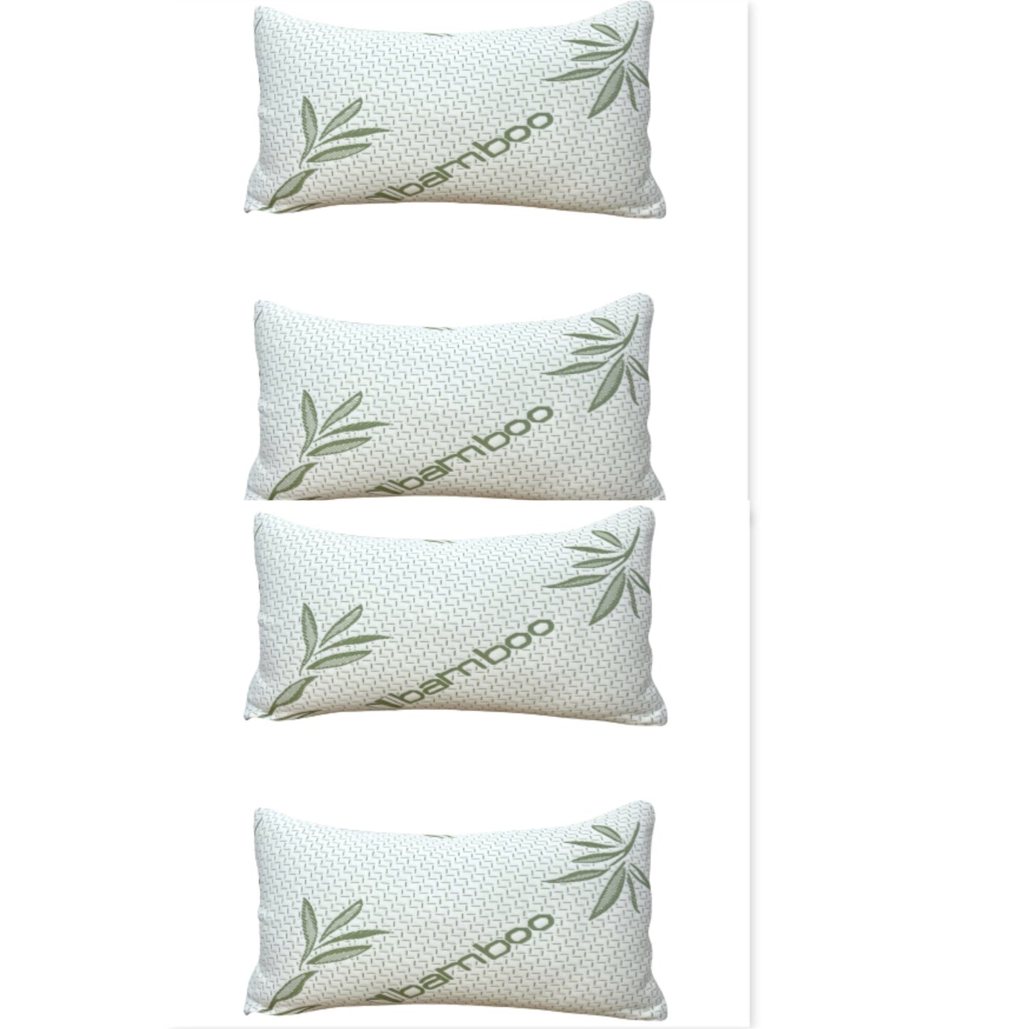 Bamboo Pillow Memory Foam Soft with Removable Cover - Arlinens