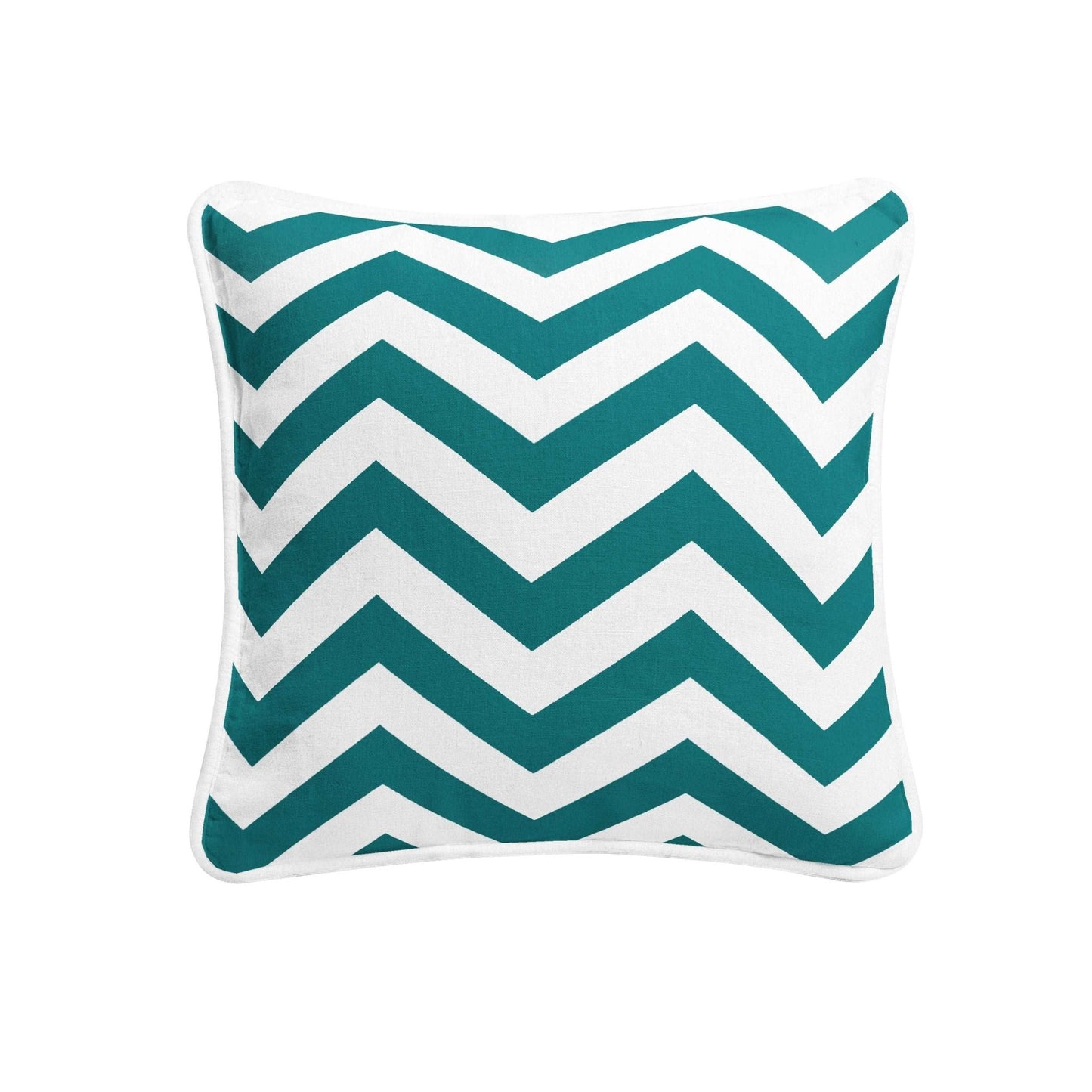 Chevron Design Cushion Covers 100% Cotton Zigzag Pillowcases 18x18" - Arlinens