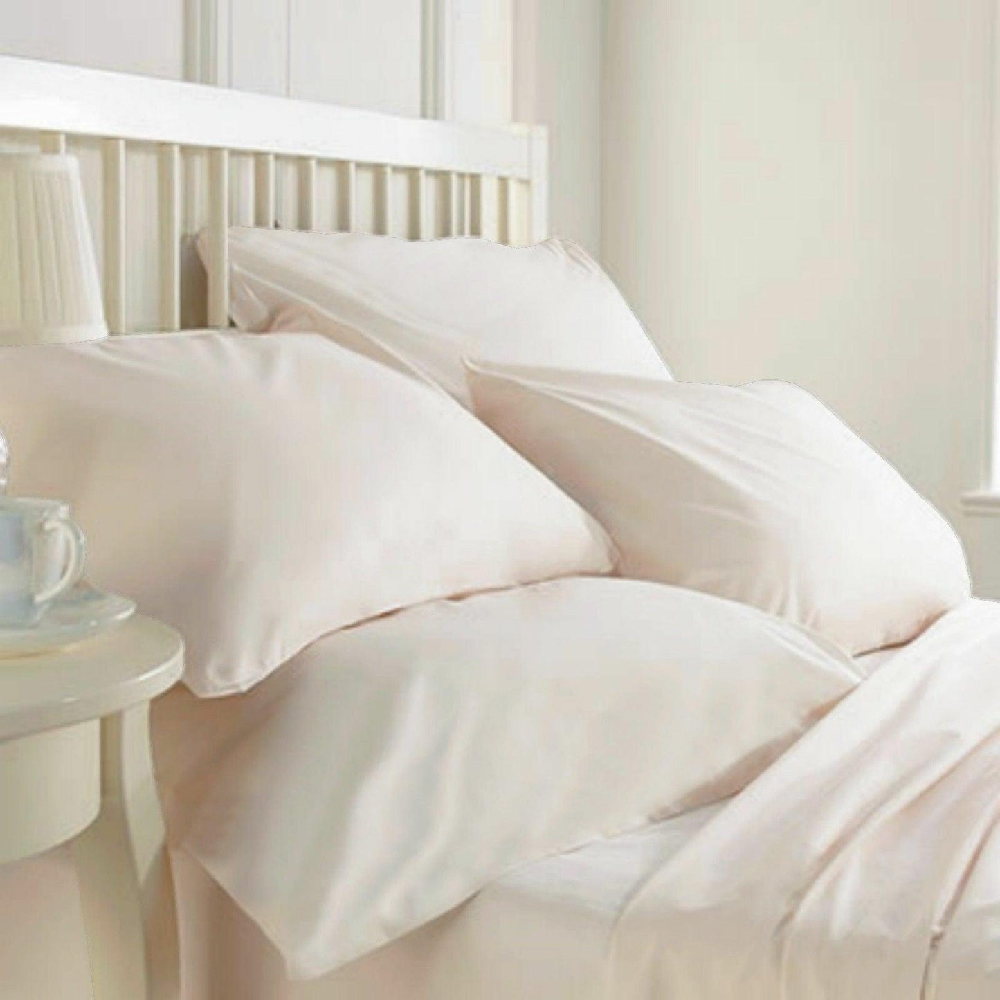 Extra Deep Fitted Sheet 16"/40CM 100% Egyptian Cotton 200TC all 5 sizes 6 colors - Arlinens