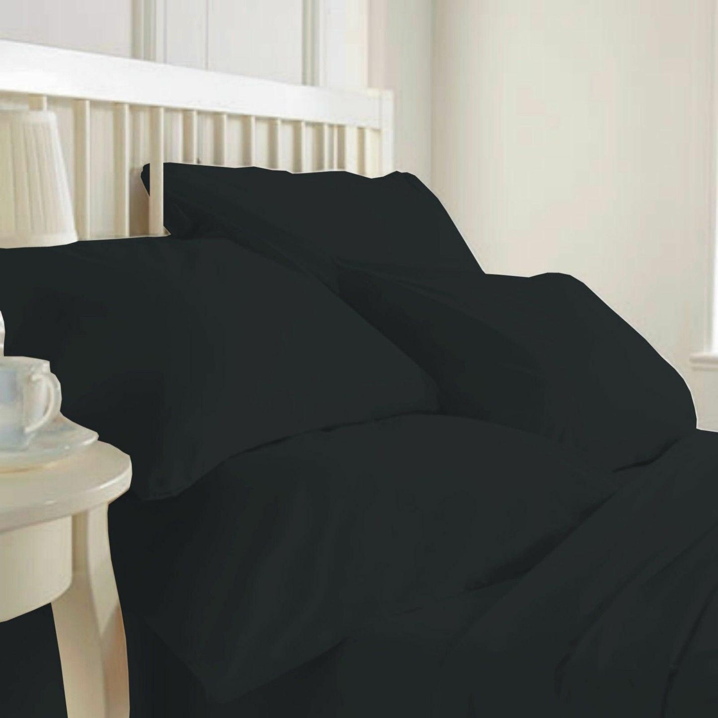 Extra Deep Fitted Sheet 16"/40CM 100% Egyptian Cotton 200TC all 5 sizes 6 colors - Arlinens