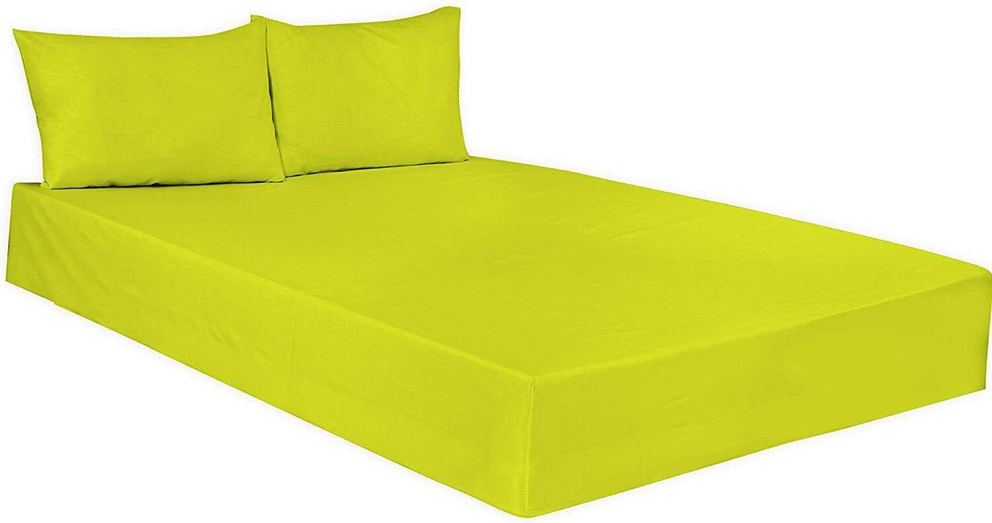 Extra Deep Fitted Sheet 16"/40CM 100% Egyptian Cotton 200TC all 5 sizes 6 colors - Arlinens