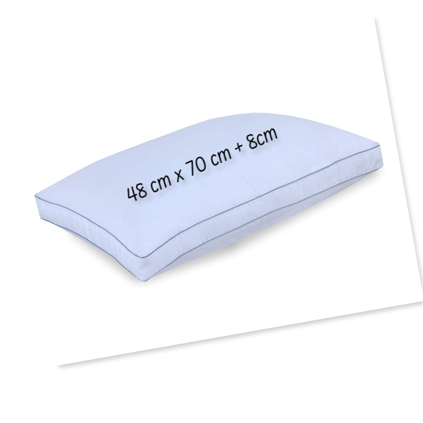 Hollowfibre Box Pillows with Zipped Cotton Cover Gusseted Box Pillows - Arlinens