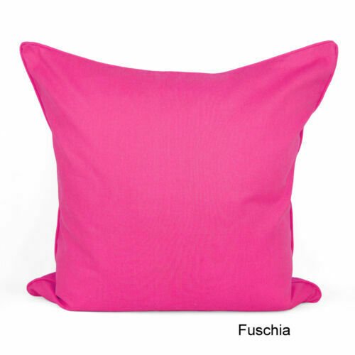 Plain Cushion Cover 100% Cotton For Home Sofa Decor 16", 18", 20" - Arlinens