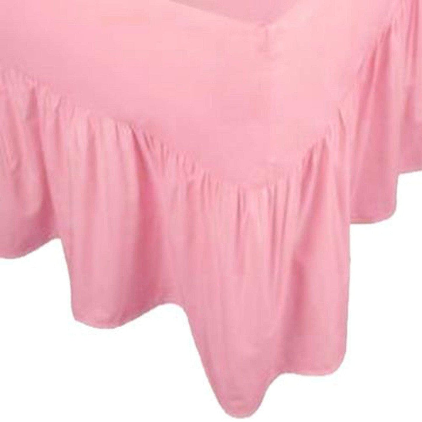 Plain Dyed Fitted Valance Sheet Poly Cotton Bed Sheet In All Sizes - Arlinens