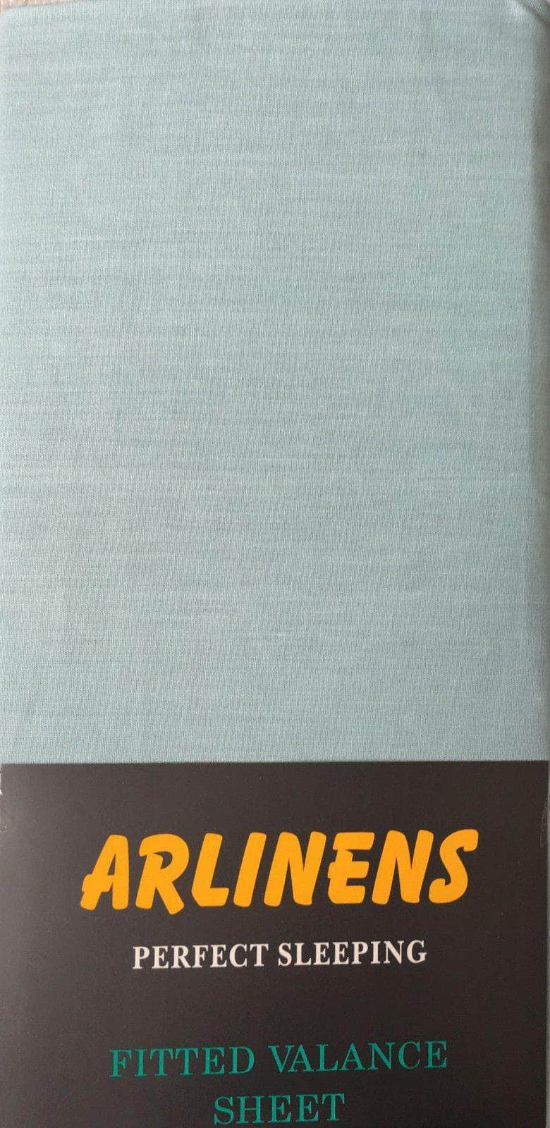 Plain Dyed Fitted Valance Sheet Poly Cotton Bed Sheet In All Sizes - Arlinens
