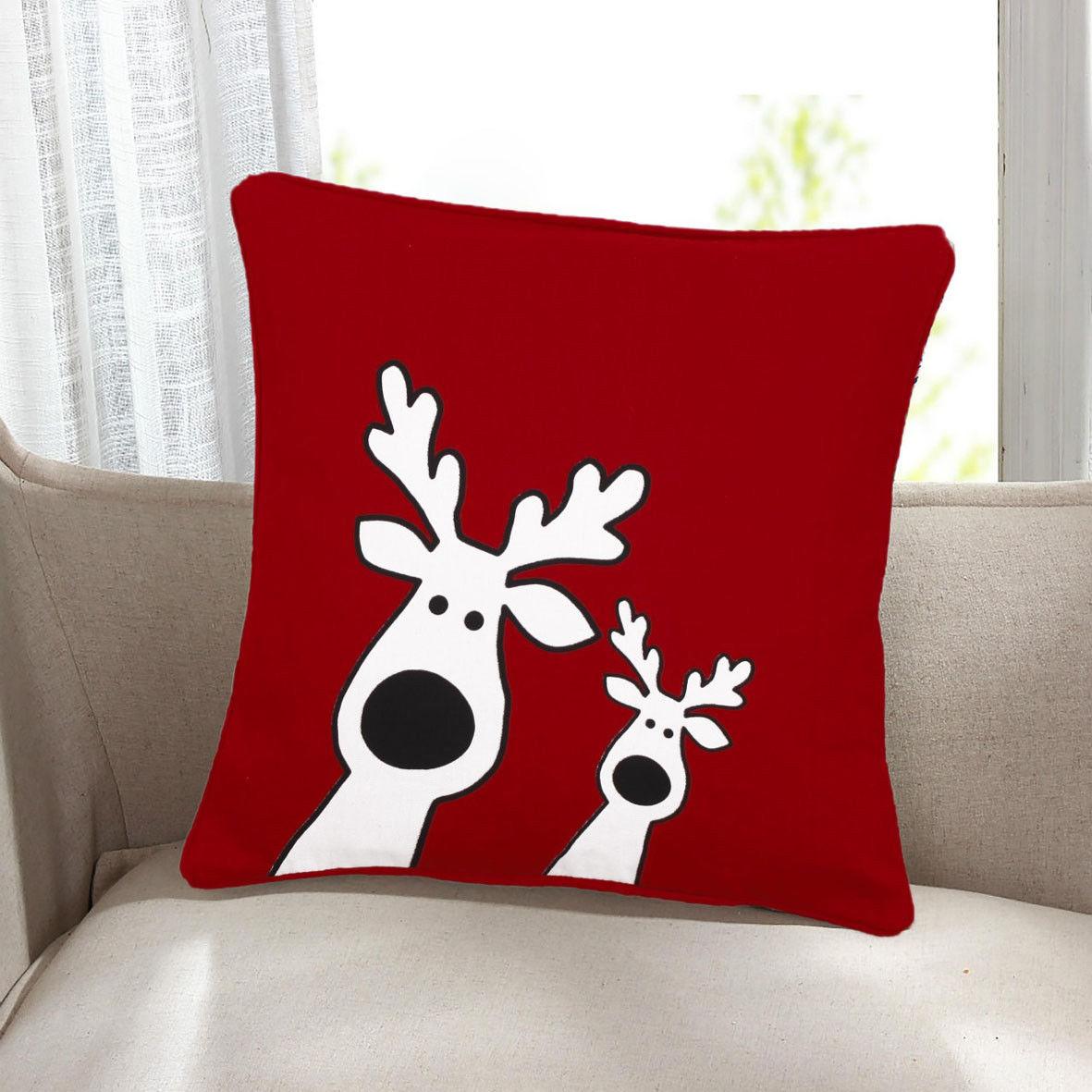 Printed Cushion Covers 100% Cotton Zip Entry Pillowcase Home, Sofa, Decore - Arlinens