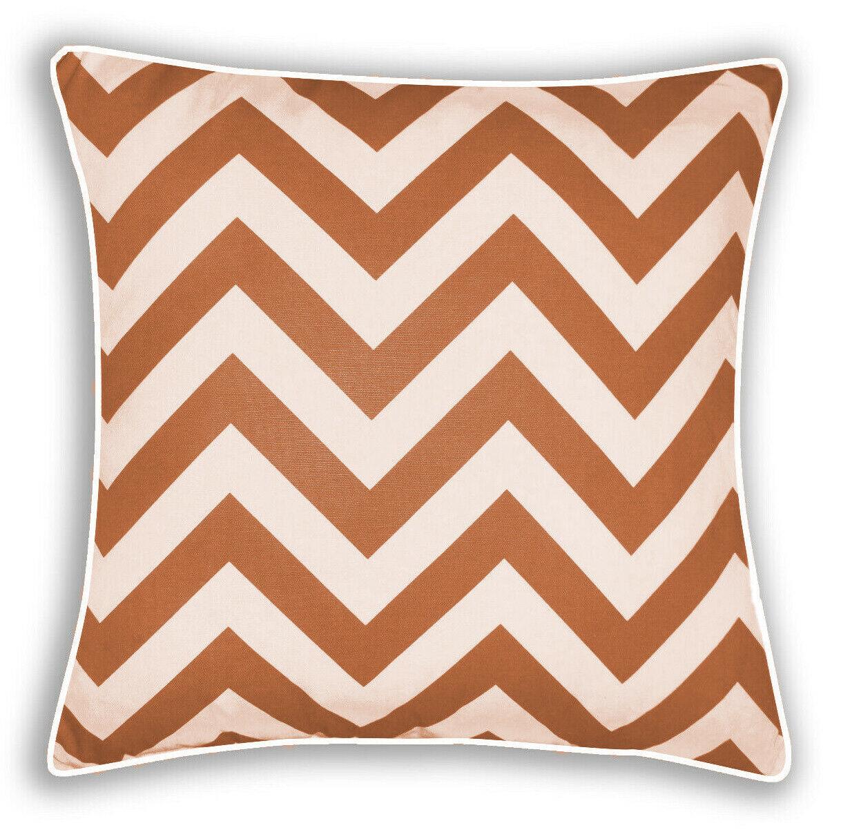 Printed Cushion Covers 100% Cotton Zip Entry Pillowcase Home, Sofa, Decore - Arlinens