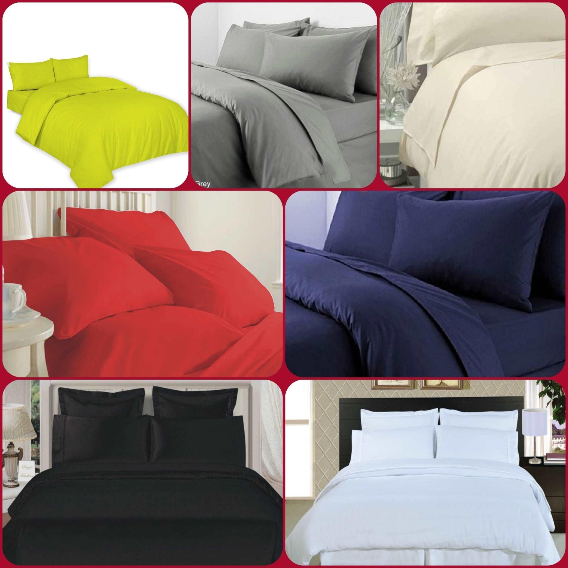 T200 Egyptian Cotton Duvet Cover with Pillowcases Bedding Set Single Double King - Arlinens