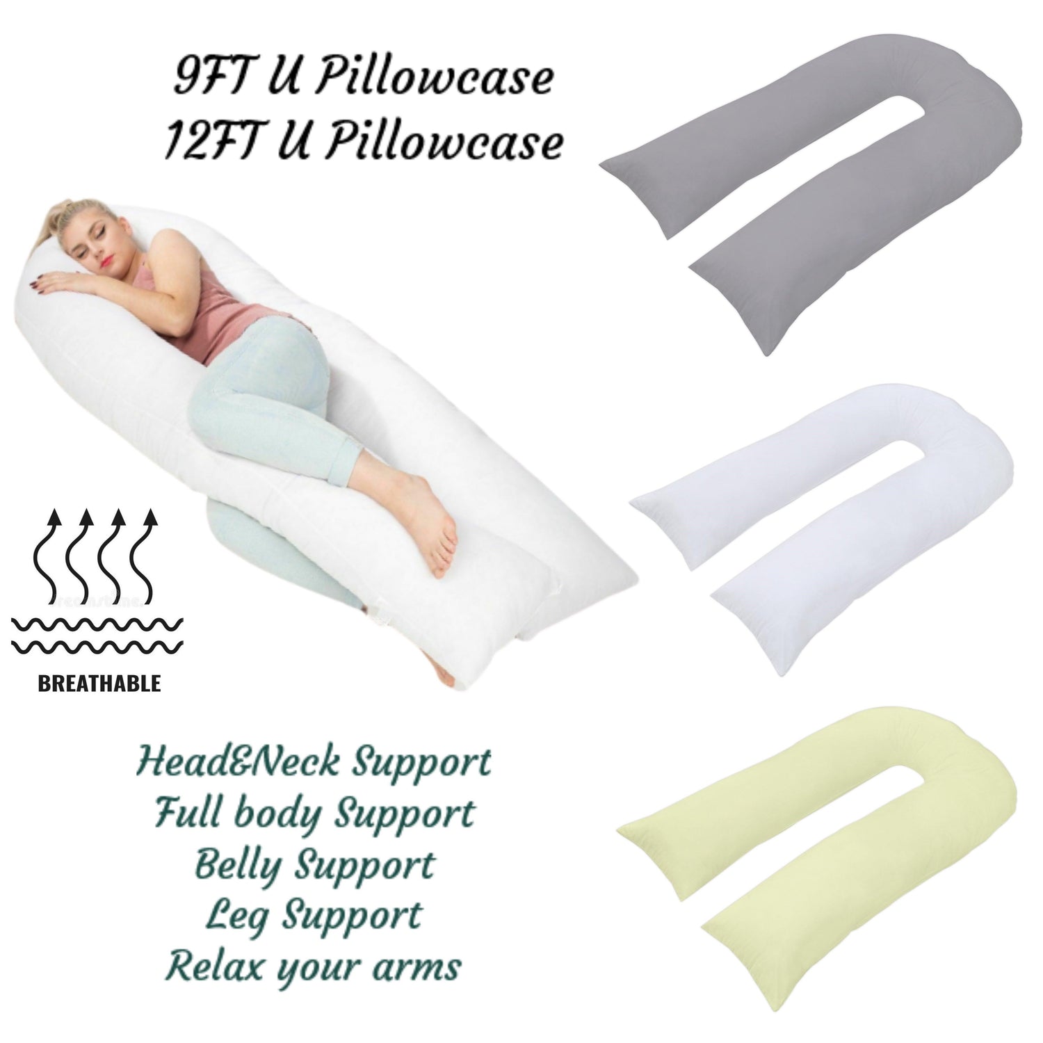 9ft/12ft U Pillowcase