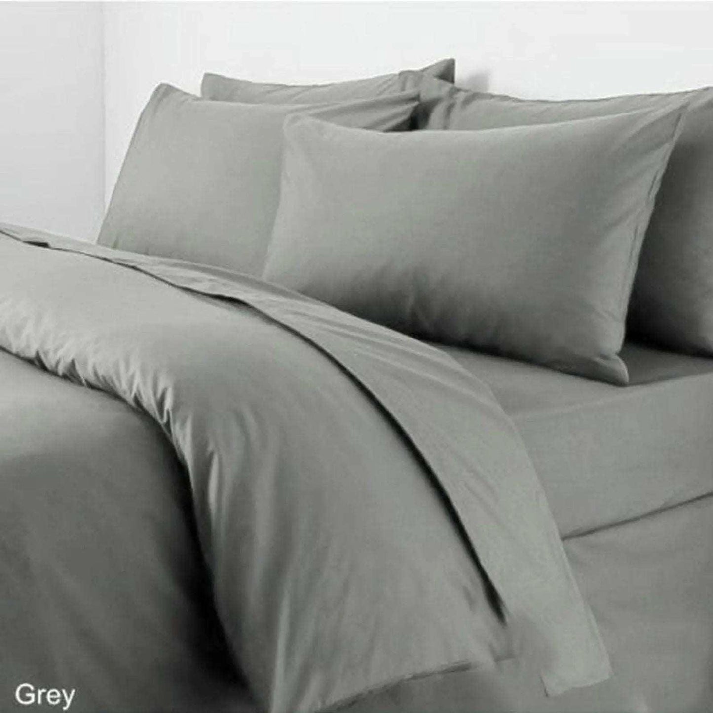 100% Egyptian Cotton 300 Thread Count Sateen Duvet Quilt Cover+P.Case Bed Set - Arlinens