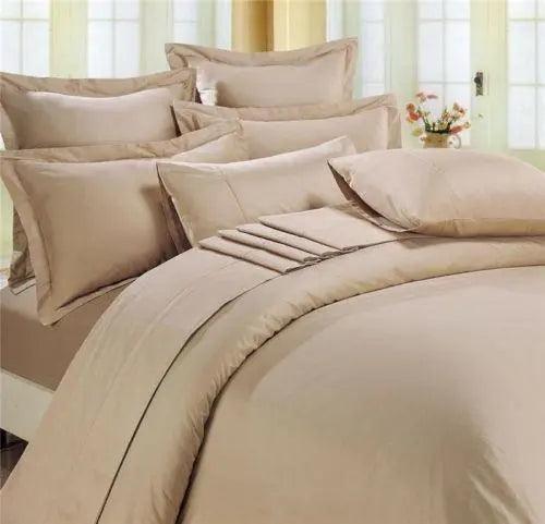 100% Egyptian Cotton 300 Thread Count Sateen Duvet Quilt Cover+P.Case Bed Set - Arlinens