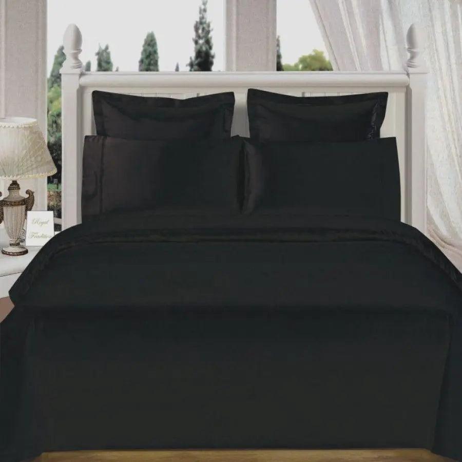 100% Egyptian Cotton 300 Thread Count Sateen Duvet Quilt Cover+P.Case Bed Set - Arlinens