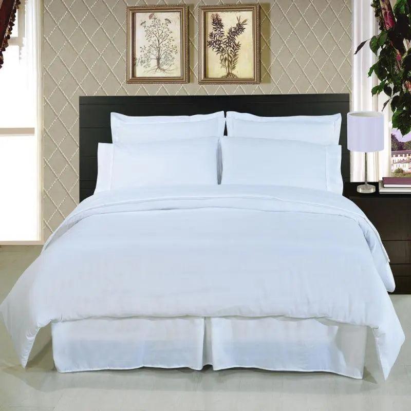100% Egyptian Cotton 300 Thread Count Sateen Duvet Quilt Cover+P.Case Bed Set - Arlinens