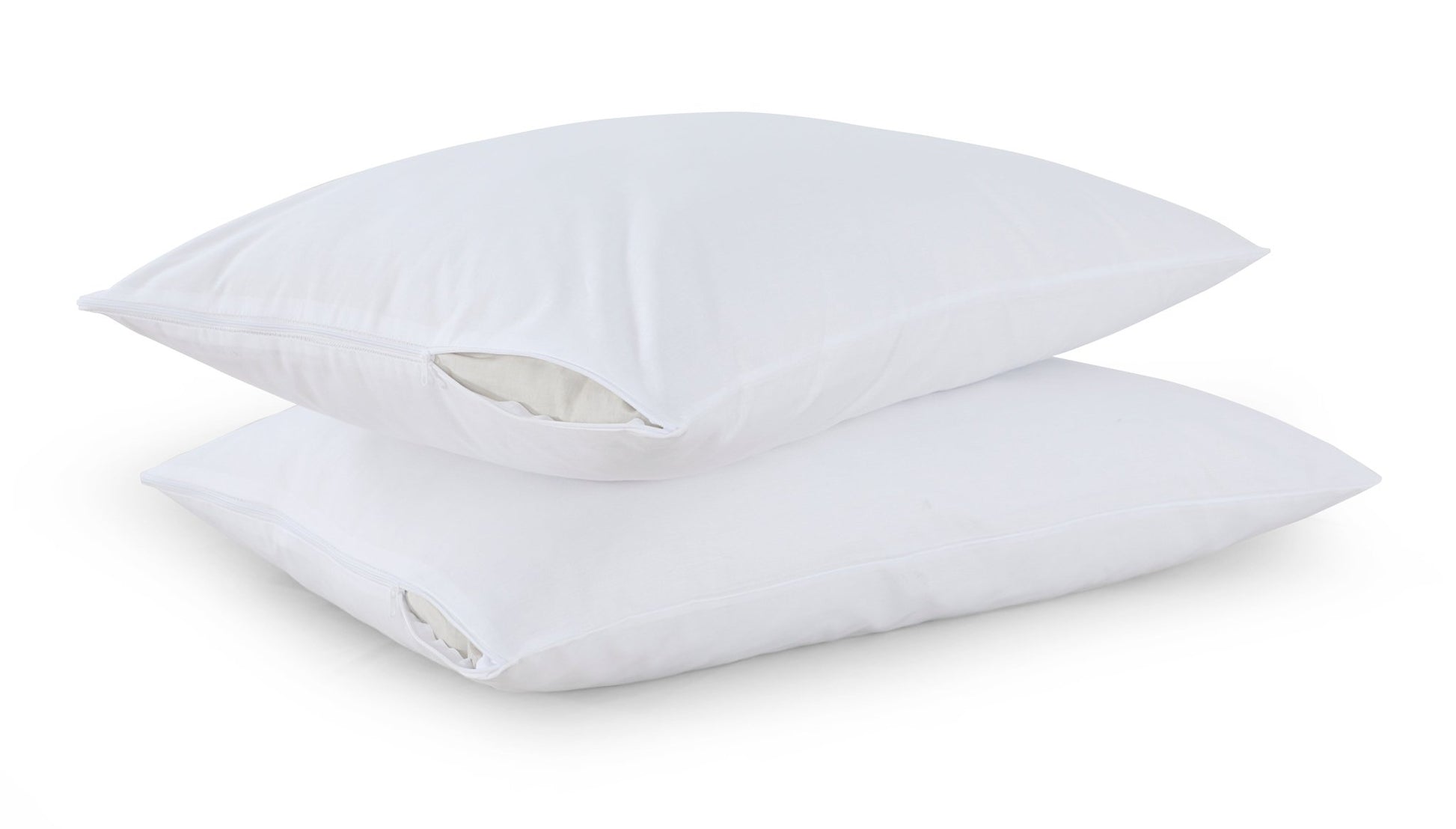 4x 100% Cotton Pillow Protectors Washable Anti allergic Zipped Entry 74x48cm - Arlinens