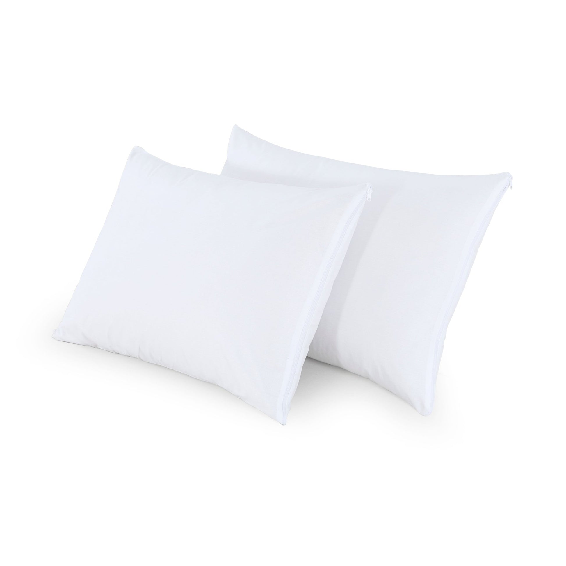 4x 100% Cotton Pillow Protectors Washable Anti allergic Zipped Entry 74x48cm - Arlinens