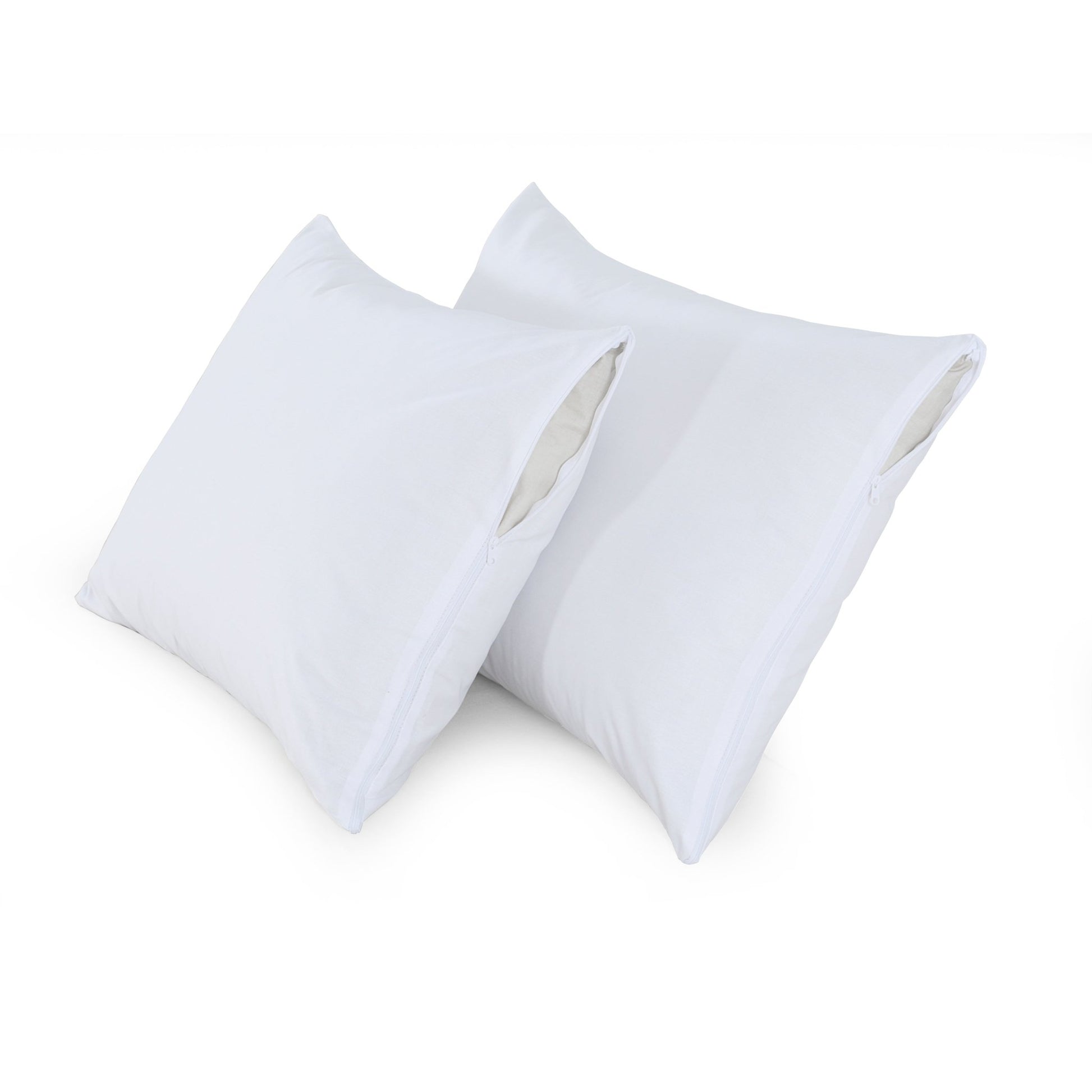 4x 100% Cotton Pillow Protectors Washable Anti allergic Zipped Entry 74x48cm - Arlinens
