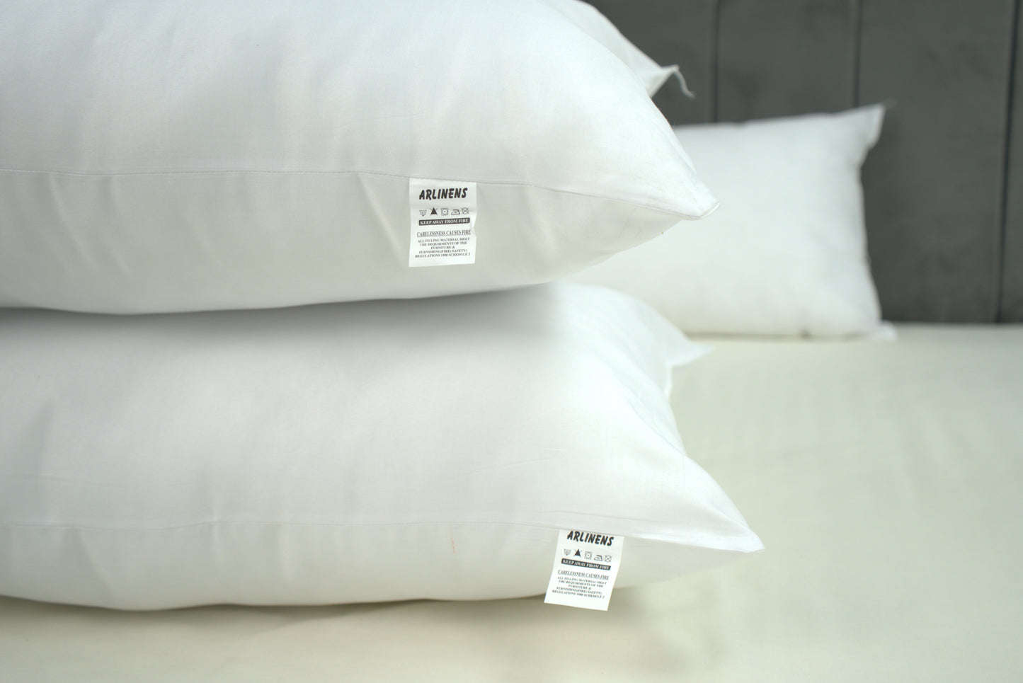 ARLINENS Hollow Fibre Pillows Hotel Quailty Plump Extra Filled Bounce Back Pillows