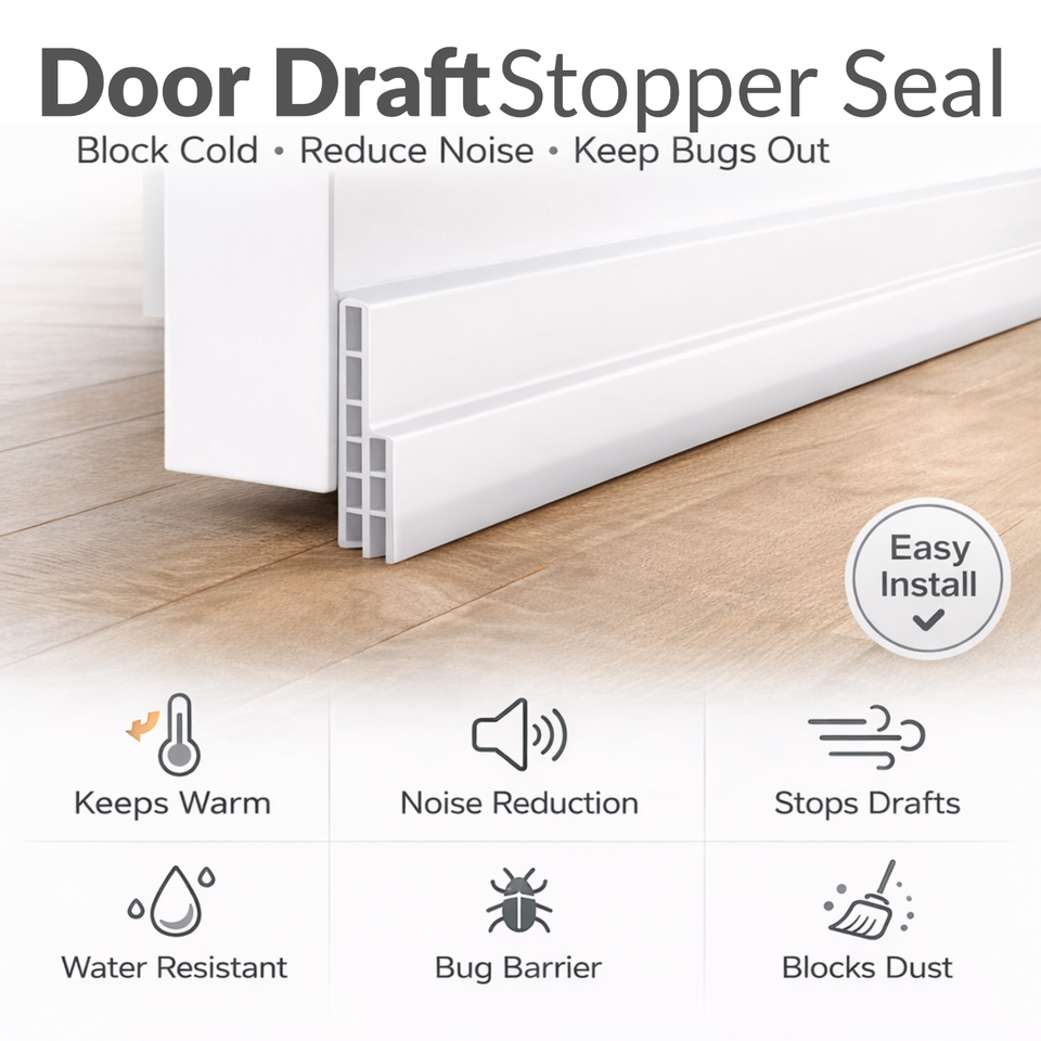 Transparent Self Adhesive Door Bottom Seal Strip Dust & Draft Excluder