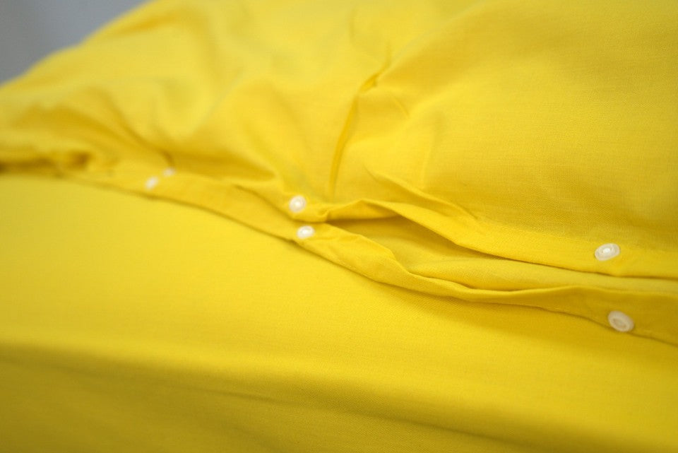 Polycotton Plain Dyed Duvet Cover with Matching Pillowcases Bedding Set All Size