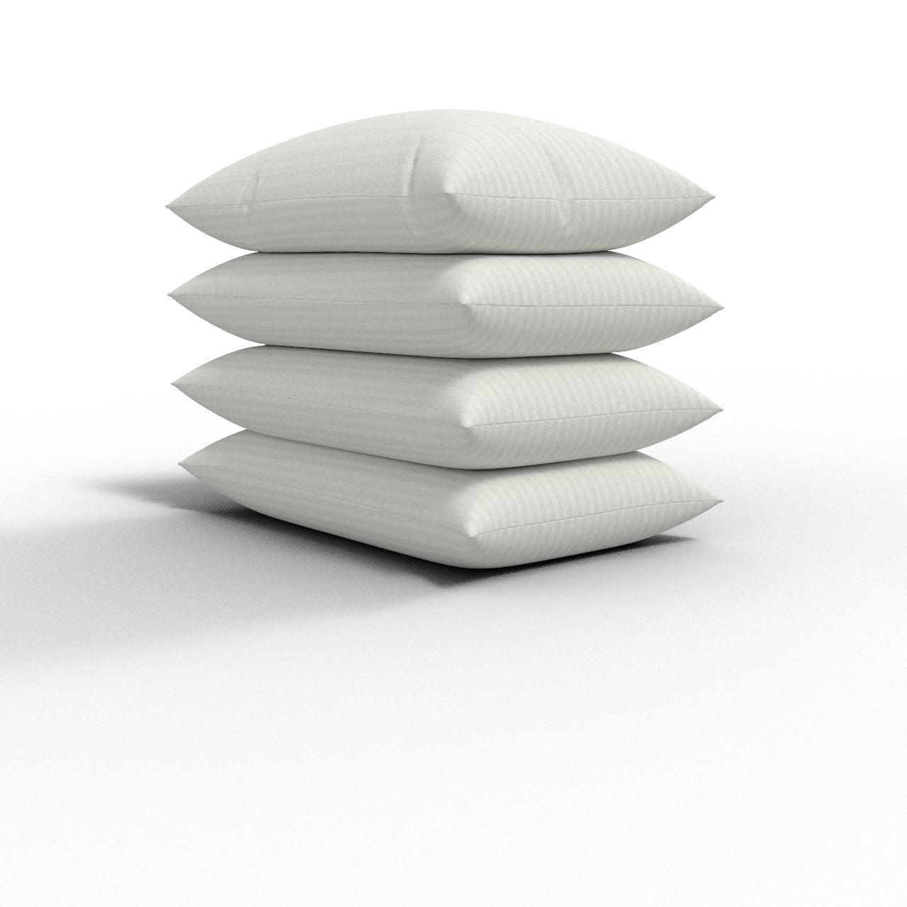 ARLINENS Hotel Quality Hollow Fibre Stripe Pillows - Premium Hollow Fibre Filled Bounce Back Pillows 74x48cm - Hollow Fibre Filled Pillows for Stomach back side sleepers - Pack of (2,4,6,8) - Arlinens