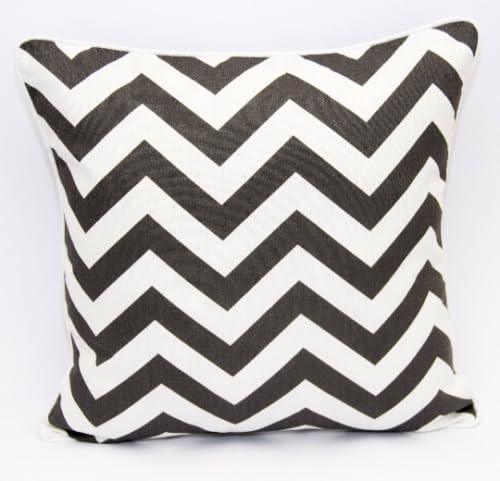 Chevron Design Cushion Covers 100% Cotton Zigzag Pillowcases 18x18" - Arlinens