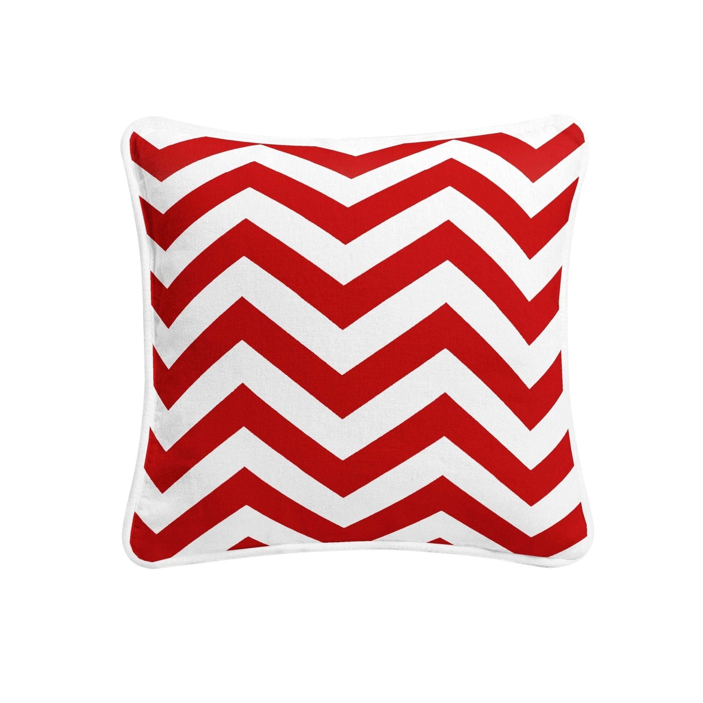 Chevron Design Cushion Covers 100% Cotton Zigzag Pillowcases 18x18" - Arlinens