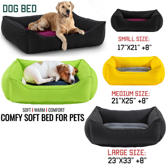 Dog Pet Bed For Small Medium Large Dog Puppy Warm Cushion Calming Cat Washable Beds