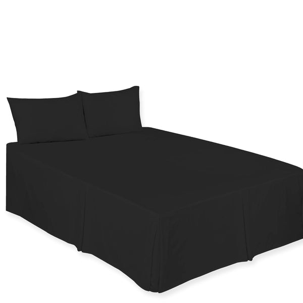 DEEP BASE PLAIN DYED VALANCE SHEETS POLY COTTON SINGLE DOUBLE KING SUP ...