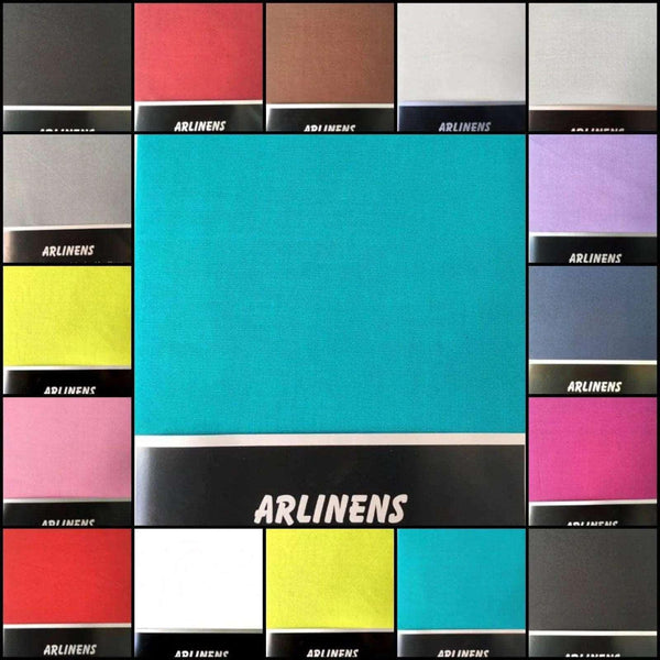DEEP BASE PLAIN DYED VALANCE SHEETS POLY COTTON SINGLE DOUBLE KING SUP ...