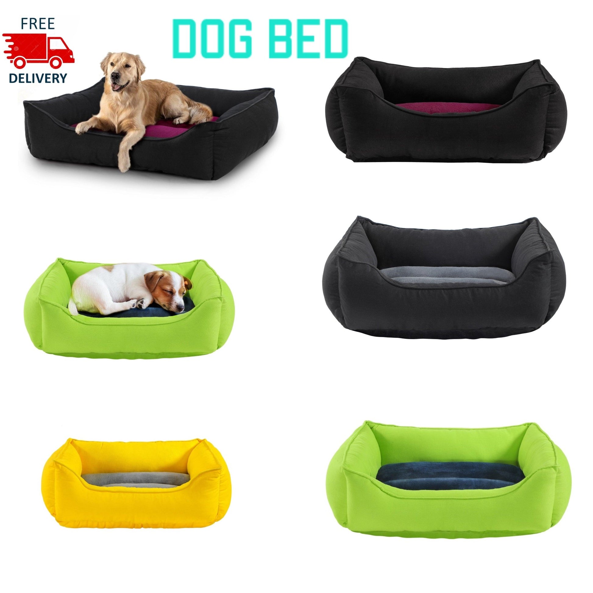 Dog Pet Bed For Small Medium Large Dog Puppy Warm Cushion Calming Cat Washable Beds - Arlinens