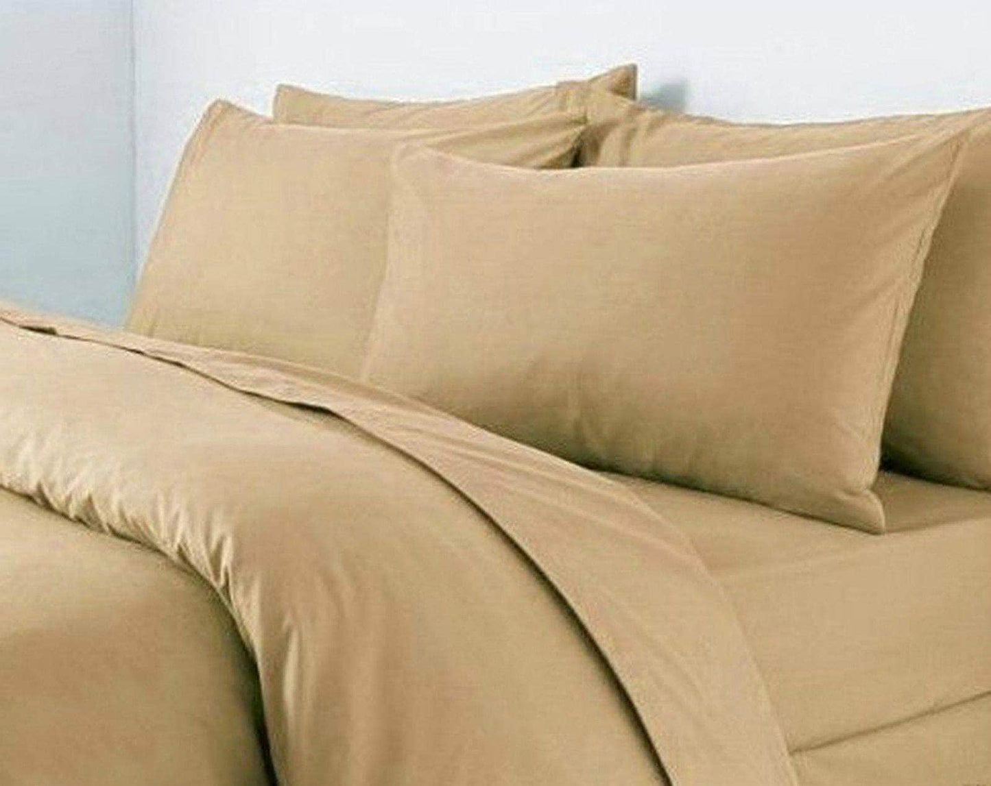 Flat Sheets Plain Dyed 100% Poly Cotton Percale Quality Soft Bed Sheet Or Matching Pillowcases All Sizes - Arlinens