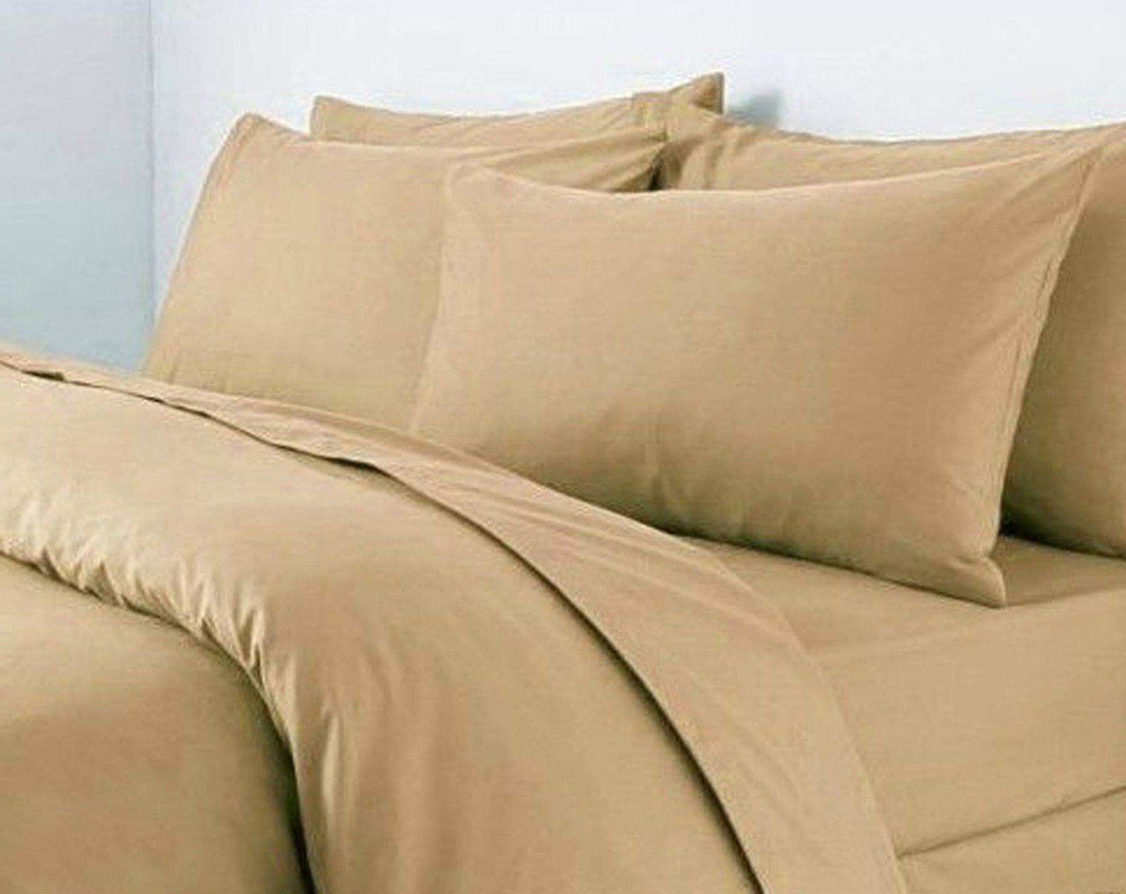 Flat Sheets Plain Dyed 100% Poly Cotton Percale Quality Soft Bed Sheet Or Matching Pillowcases All Sizes - Arlinens