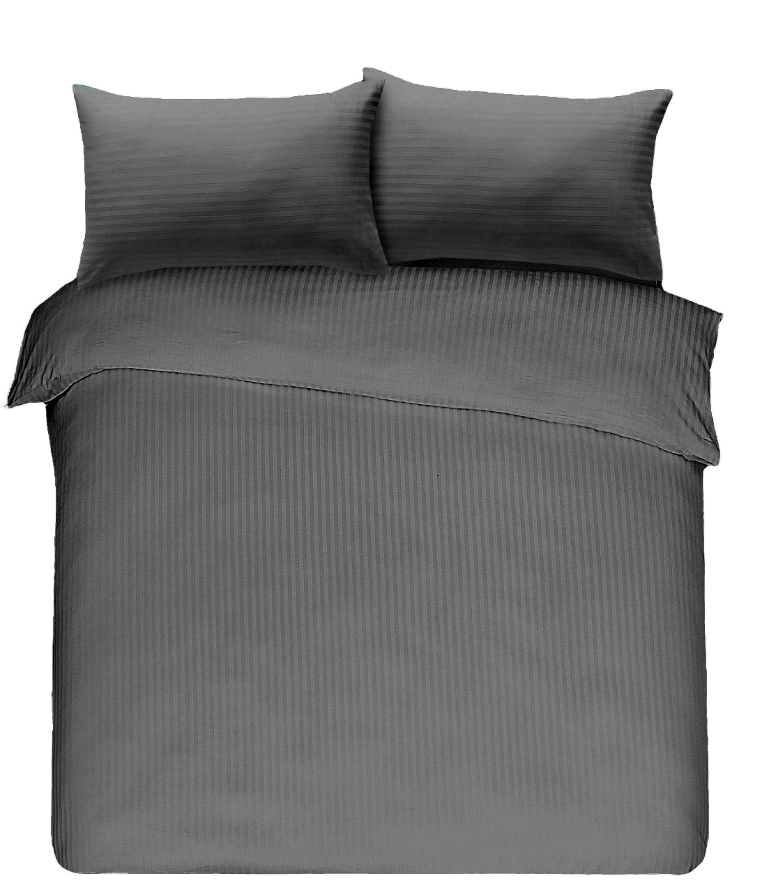 T300 Satin Stripe Pair of Pillowcases 100% Egyptian Cotton Bedroom Pillow Cover