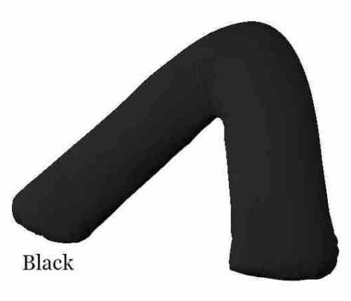 Hollowfiber V Shaped Pillow with Polycotton Pillow Case for Head Neck Support - Arlinens