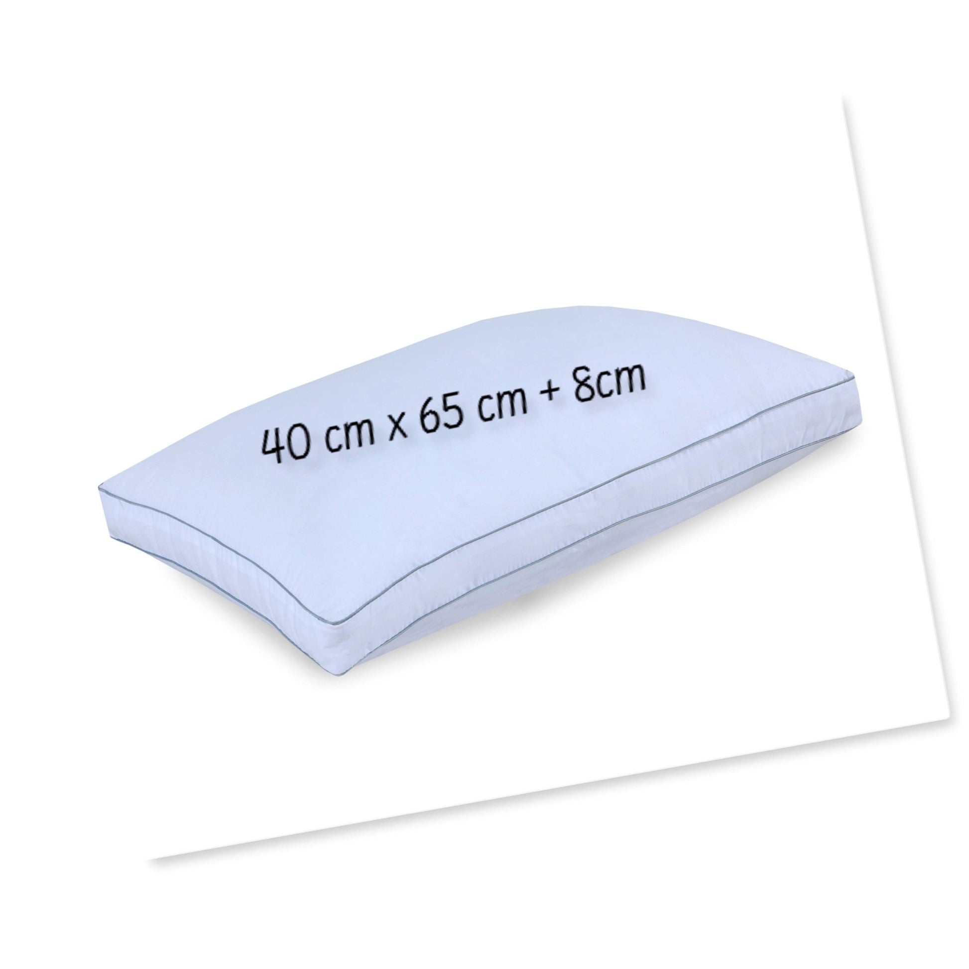Hollowfibre Box Pillows with Zipped Cotton Cover Gusseted Box Pillows - Arlinens