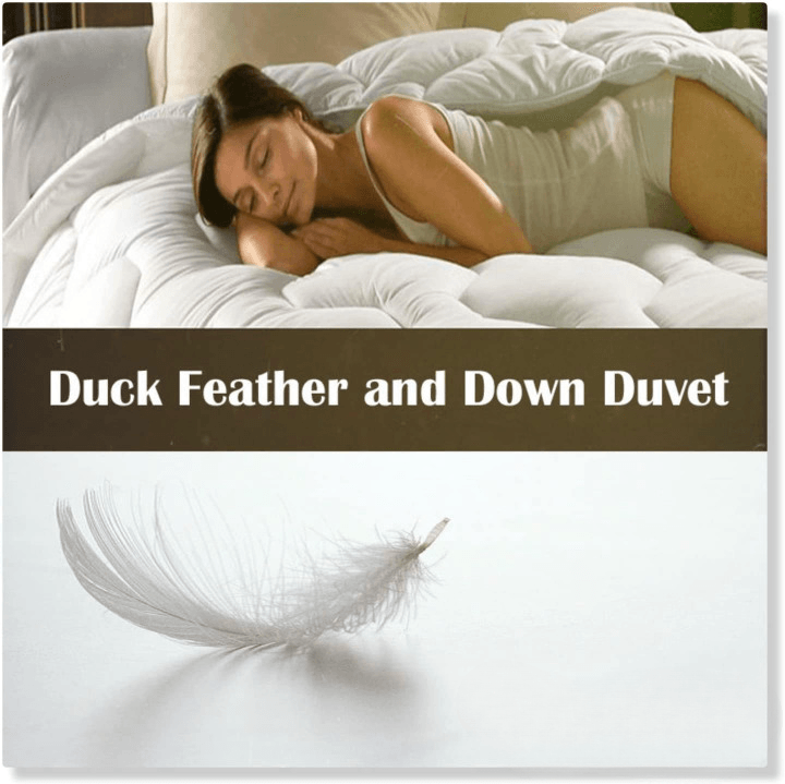 Luxury Duck Feather & Down Duvet Quilt 13.5 Tog Bedding All Sizes Hotel Quality - Arlinens