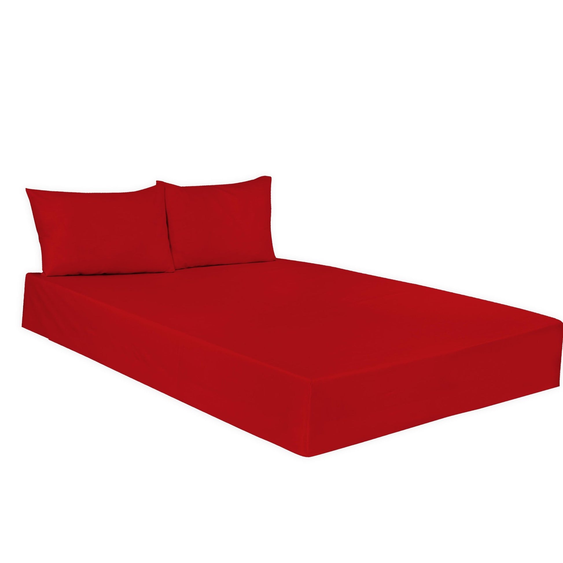 Plain Dyed Polycotton Fitted Sheets Single Double King Super King Pillowcases - Arlinens