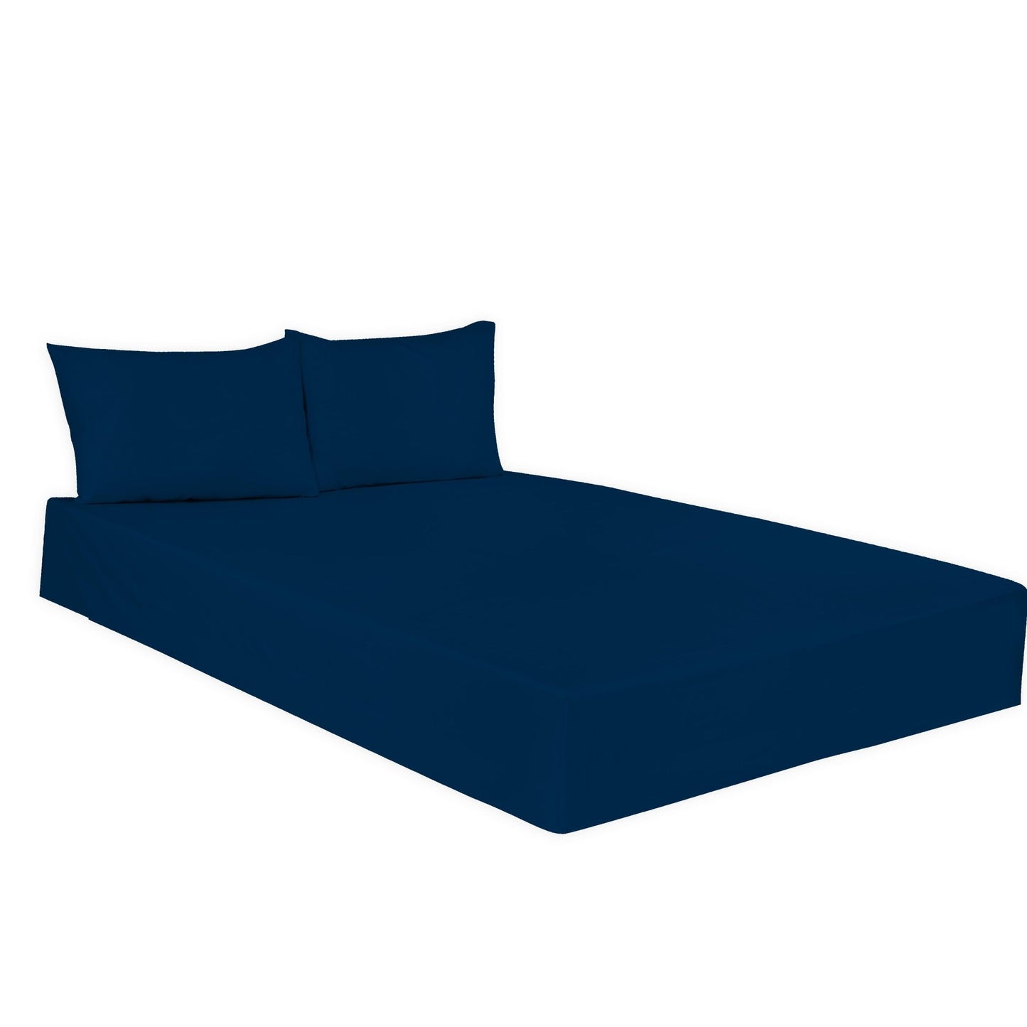 Plain Dyed Polycotton Fitted Sheets Single Double King Super King Pillowcases - Arlinens