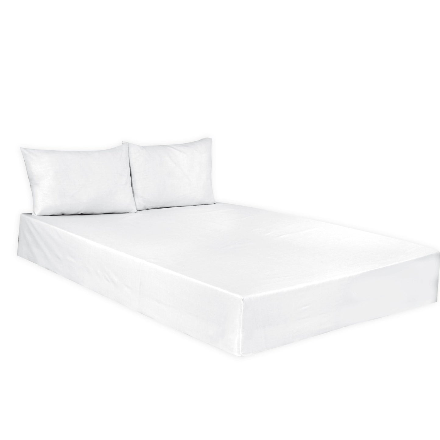 Plain Dyed Polycotton Fitted Sheets Single Double King Super King Pillowcases - Arlinens