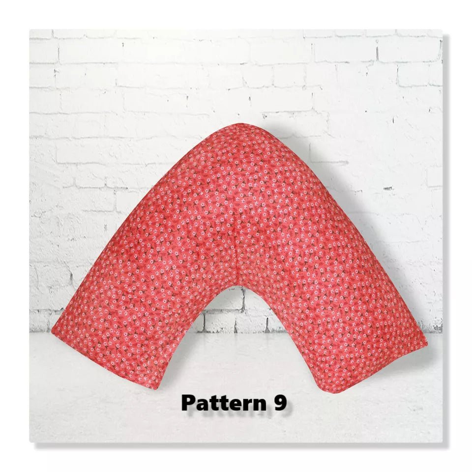 Polycotton Back & Neck Support Printed V Shaped Orthopedic//Pregnency Pilowcase - Arlinens