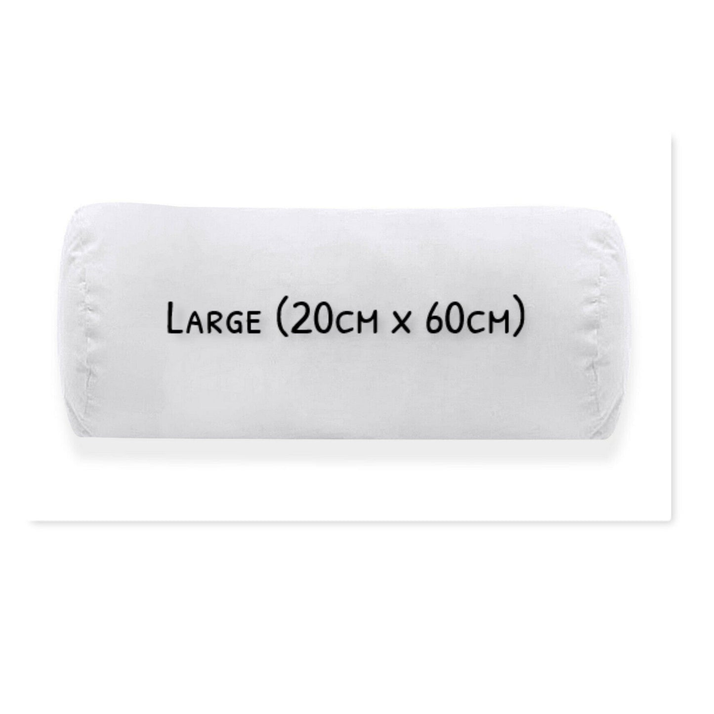 Round Shaped Bolster Pillow White Cushion Long Body Support Orthopaedic Pillow - Arlinens
