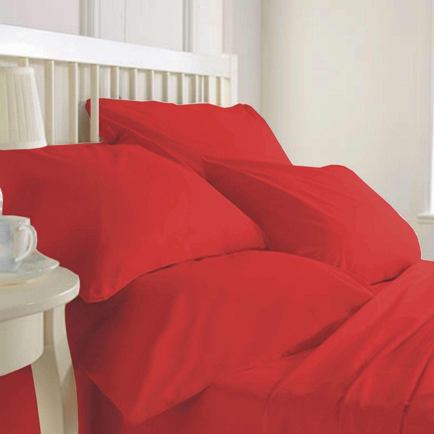 T200 Egyptian Cotton Duvet Cover with Pillowcases Bedding Set Single Double King - Arlinens