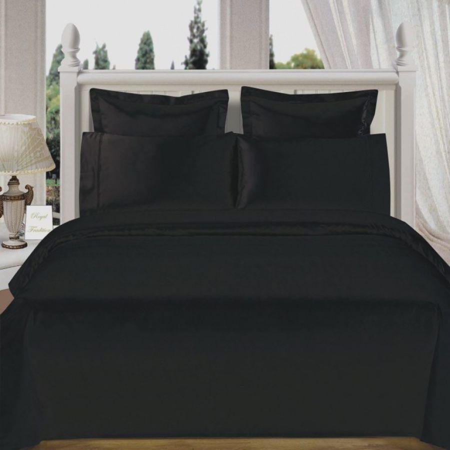 T200 Egyptian Cotton Duvet Cover with Pillowcases Bedding Set Single Double King - Arlinens