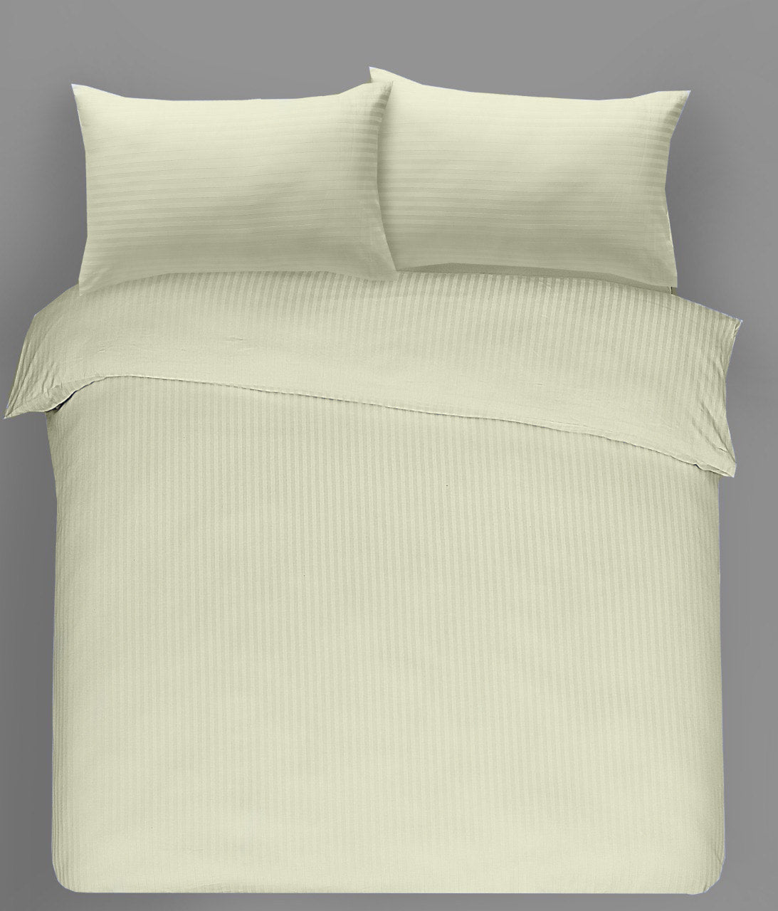T300 Satin Stripe Pair of Pillowcases 100% Egyptian Cotton Bedroom Pillow Cover - Arlinens