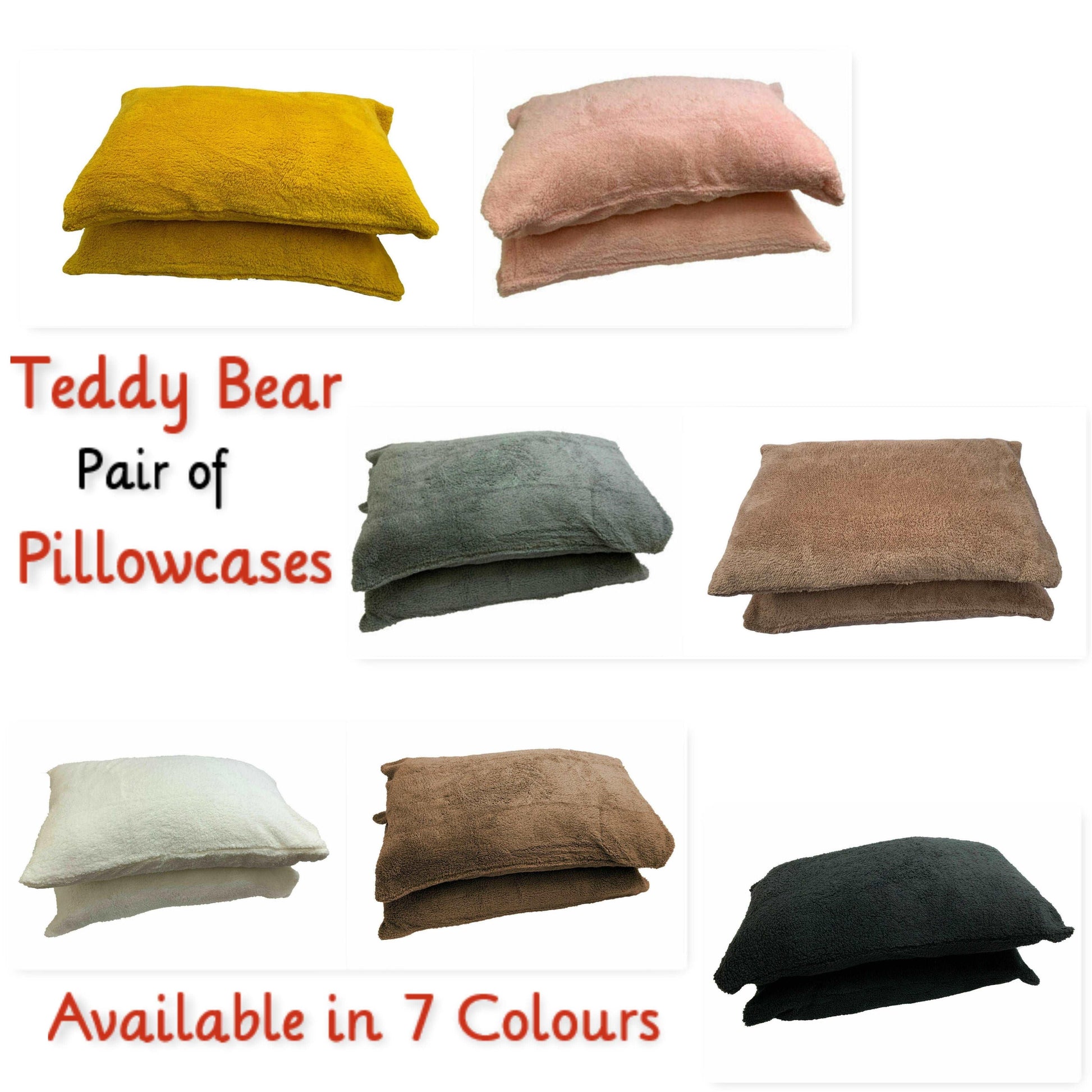 Teddy Bear Fleece Pillowcases