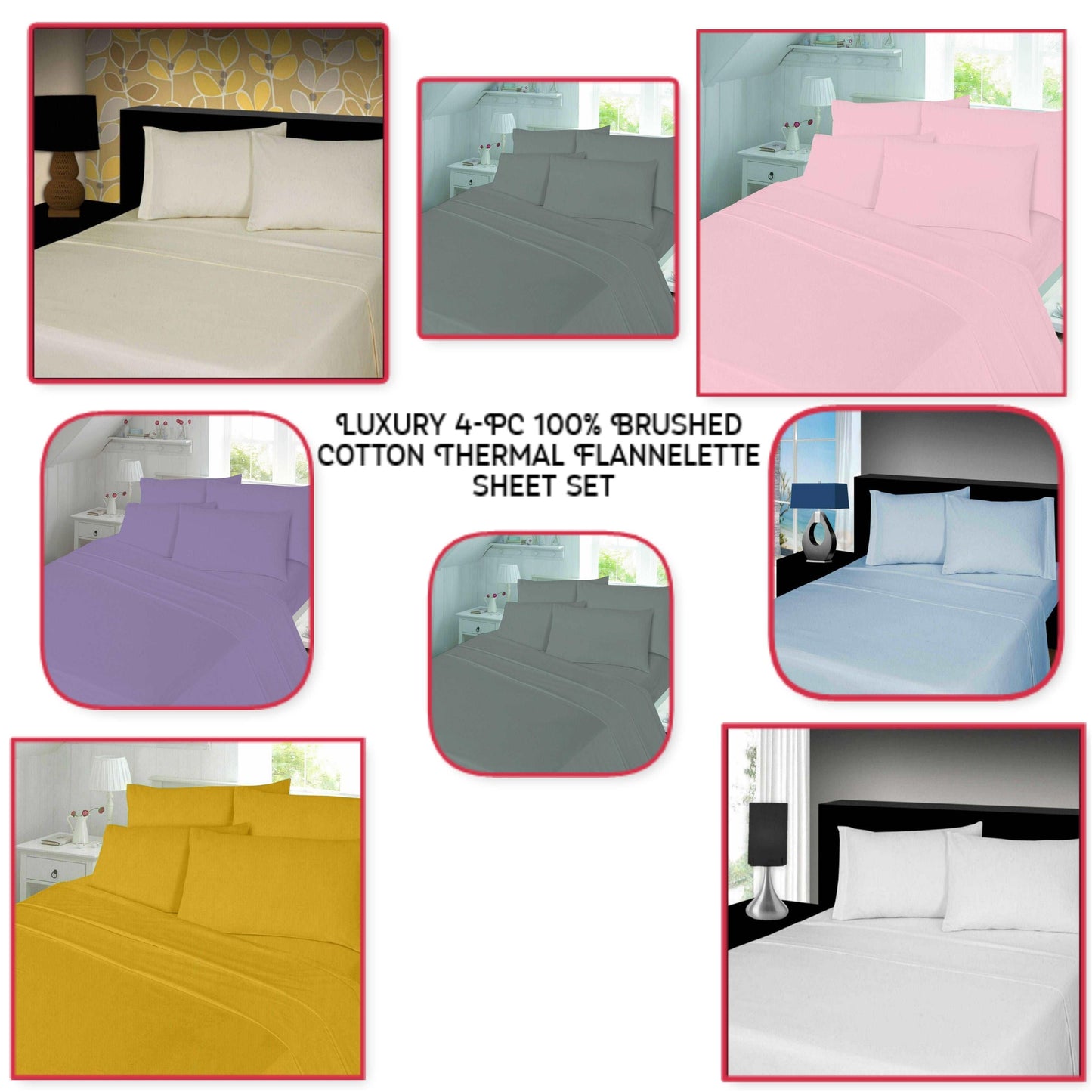 Thermal Flannelette Sheet Set 