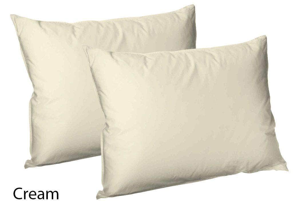 2X Polycotton Plain Dyed Pillowcases
